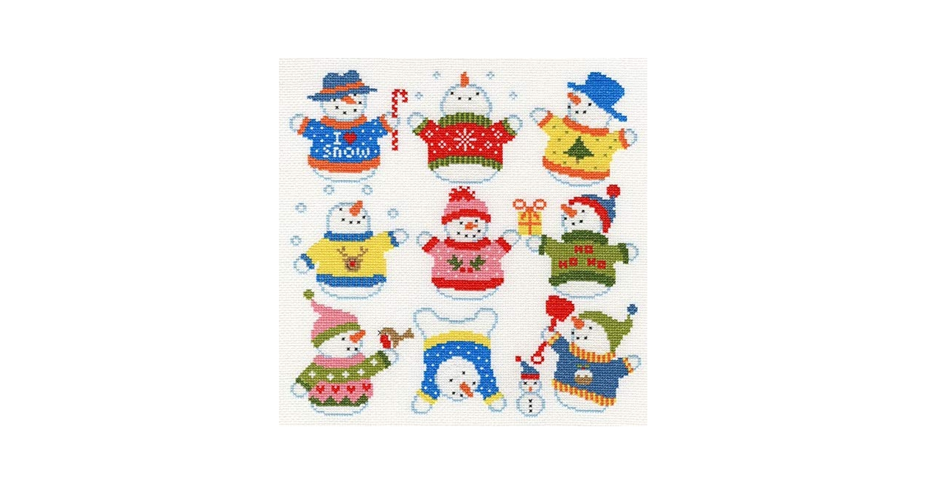 雪だるまページ Amazon | Bothythreads ボシースレッズ Slightly Dotty Snowmen